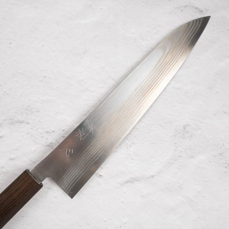 初心 銀霜 銀三鋼 ニッケルダマスカス 牛刀 240mm