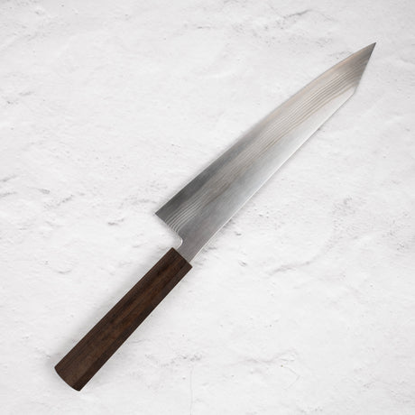 初心 銀霜 銀三鋼 ニッケルダマスカス 切付牛刀 240mm