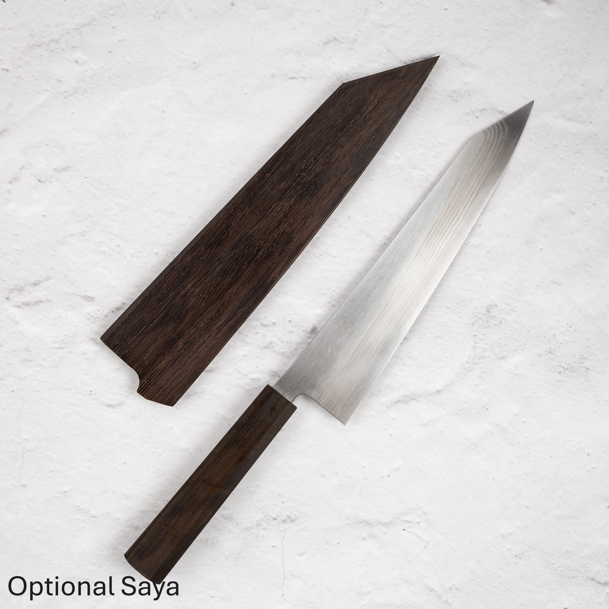 初心 銀霜 銀三鋼 ニッケルダマスカス 切付牛刀 240mm