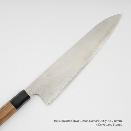 初心 銀霜 銀三鋼 ダマスカス 牛刀 240mm