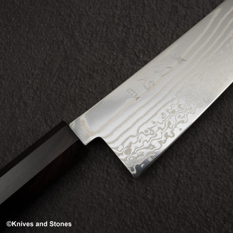初心 隼 ATS34 ダマスカス 切付牛刀 240mm