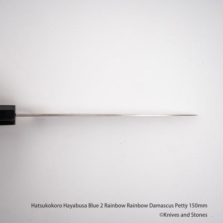 初心 隼 青二鋼 レインボーダマスカス ペティナイフ 150mm