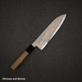 初心 隼 青二鋼 レインボーダマスカス 三徳 180mm