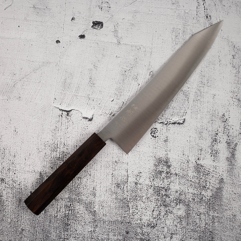 初心 隼 スーパーゴールド2 磨き 切付牛刀 240mm