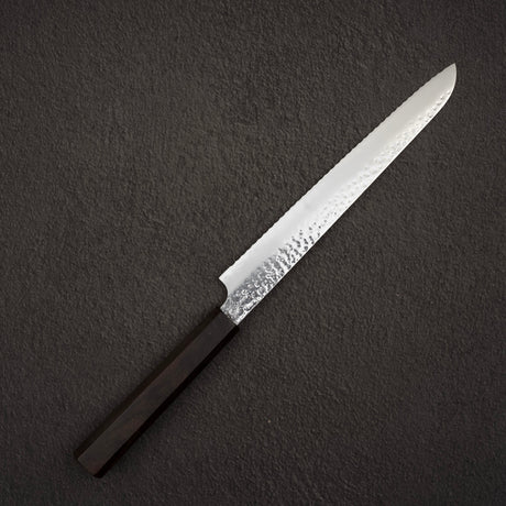 初心 隼 VG10 三層鋼 槌目 パン切り 210mm