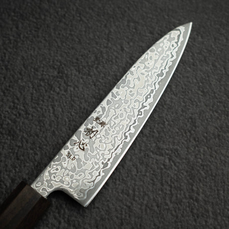 初心 光 SLD鋼 ダマスカス ペティナイフ 130mm