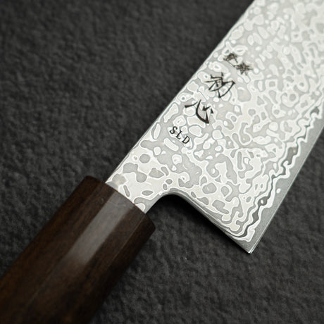 初心 光 SLD鋼 ダマスカス 三徳 170mm