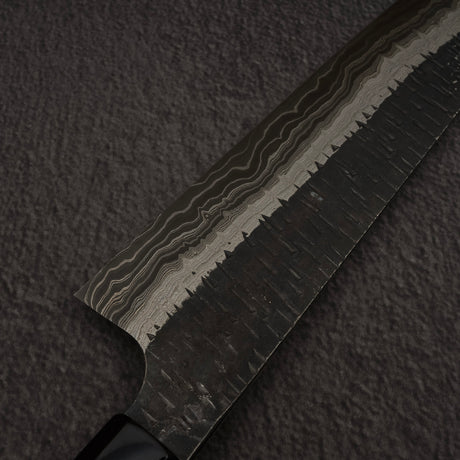 初心 頂 青二鋼・白二鋼 ダマスカス 牛刀 240mm