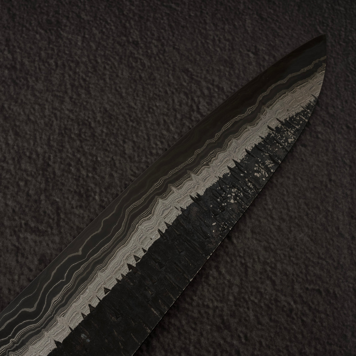 初心 頂 青二鋼・白二鋼 ダマスカス 牛刀 240mm