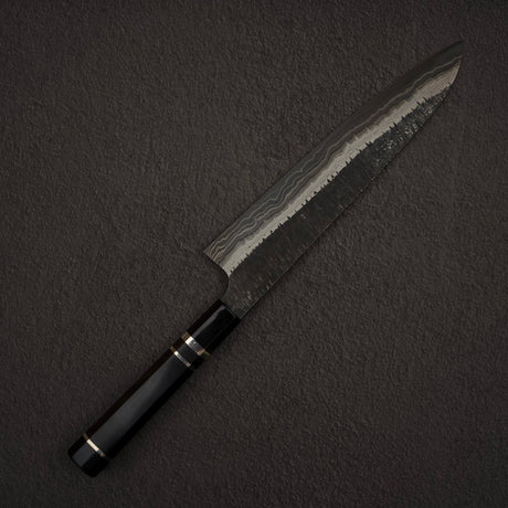 初心 頂 青二鋼・白二鋼 ダマスカス 牛刀 240mm
