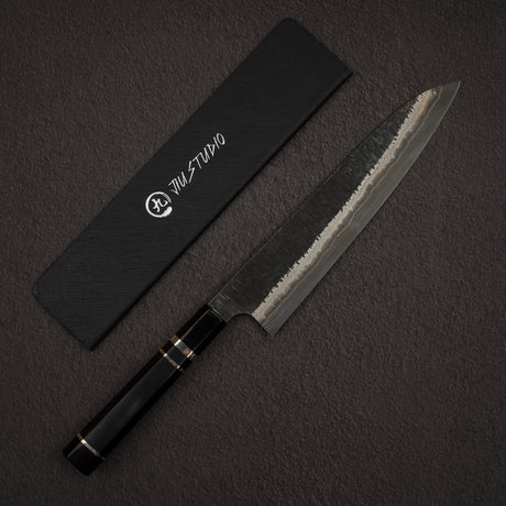 初心 頂 青二鋼・白二鋼 ダマスカス 牛刀 240mm