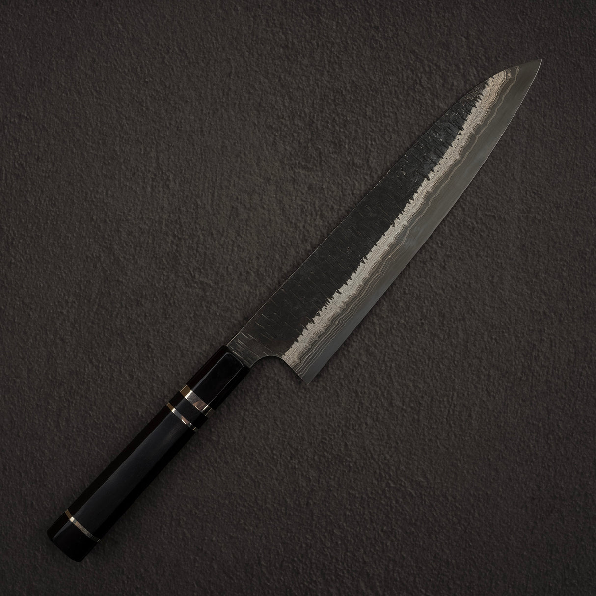 初心 頂 青二鋼・白二鋼 ダマスカス 牛刀 240mm