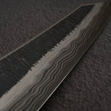 初心 頂 青二鋼・白二鋼 ダマスカス 切付牛刀 210mm