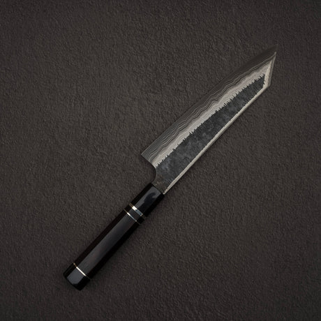 初心 頂 青二鋼・白二鋼 ダマスカス 切付牛刀 210mm