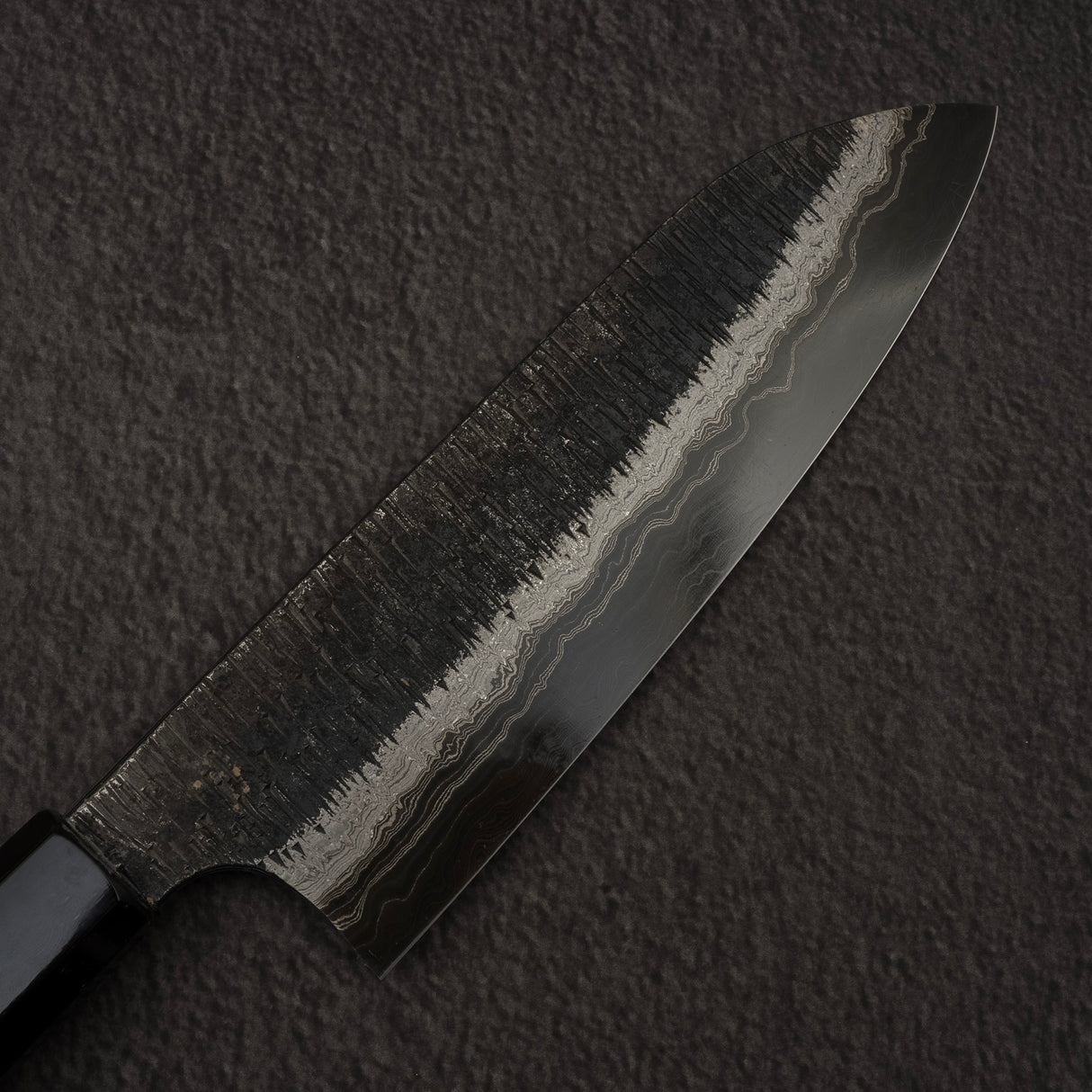 初心 頂 青二鋼・白二鋼 ダマスカス 三徳 170mm
