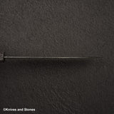 初心 頂 青二鋼・白二鋼 二層芯 ダマスカス 槌目 三徳 180mm 鞘付き
