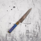 初心 孔雀 V金2号 ペティナイフ 150mm レインボーダマスカス仕上げ パープル