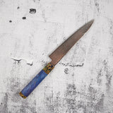 初心 孔雀 V金2号 ペティナイフ 150mm レインボーダマスカス仕上げ パープル