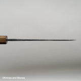 宗石 雲影 青二鋼 黒打ち ダマスカス 骨スキ 150mm