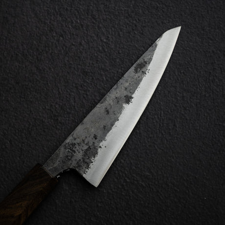 初心 黒鉄 青二鋼 黒打ち 両刃 骨スキ 150mm