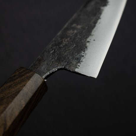 初心 黒鉄 青二鋼 黒打ち 両刃 骨スキ 150mm