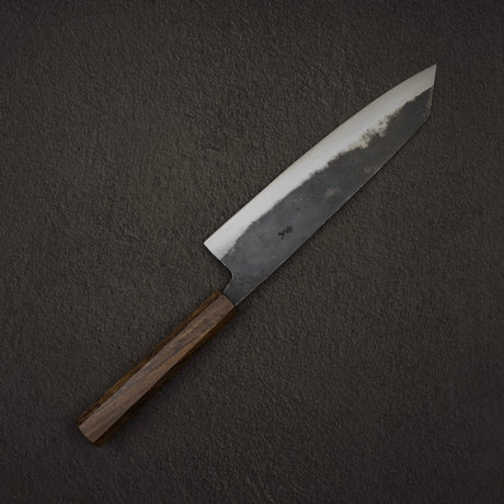 初心 黒鉄 青二鋼 黒打ち 切付牛刀 210mm