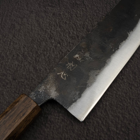 初心 黒鉄 青二鋼 黒打ち 切付牛刀 210mm