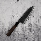 初心 黒風 青二鋼 出刃 180mm 両刃 黒打ち