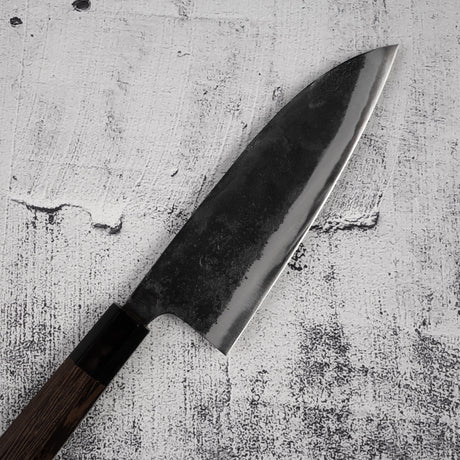 初心 黒風 青二鋼 出刃 180mm 両刃 黒打ち