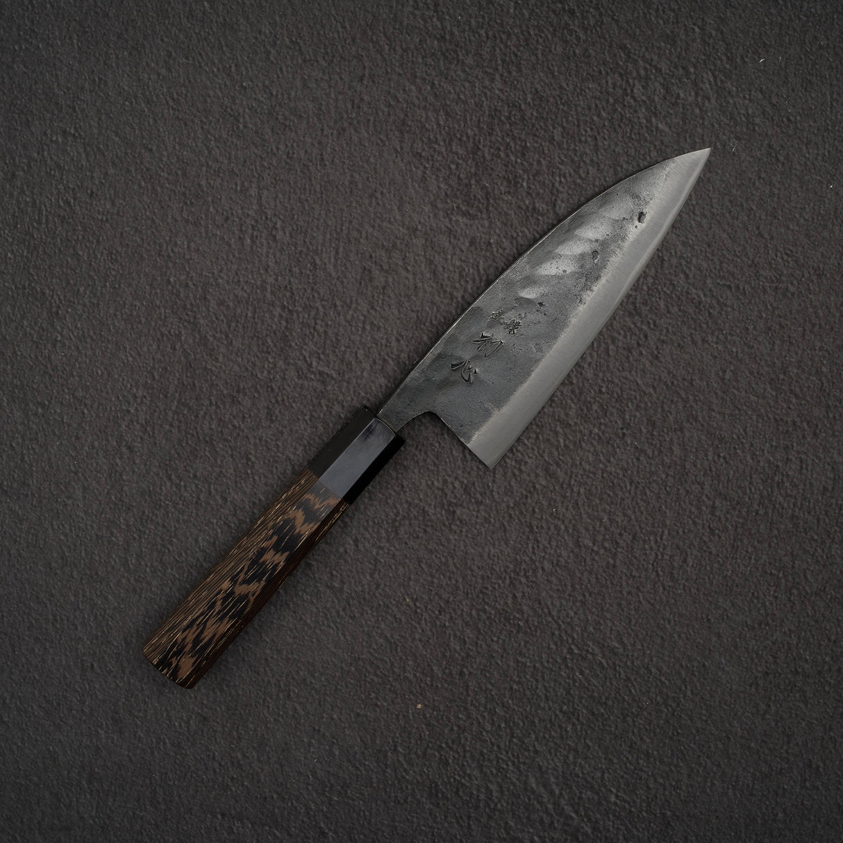 初心 黒風 青二鋼 黒打ち 出刃 150mm 両刃