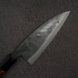 初心 黒風 青二鋼 黒打ち 出刃 150mm 両刃