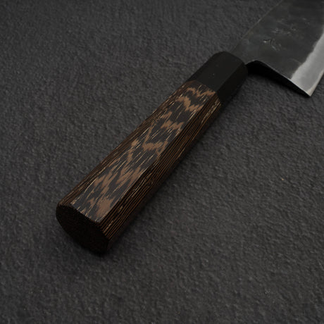 初心 黒風 青二鋼 黒打ち 出刃 150mm 両刃