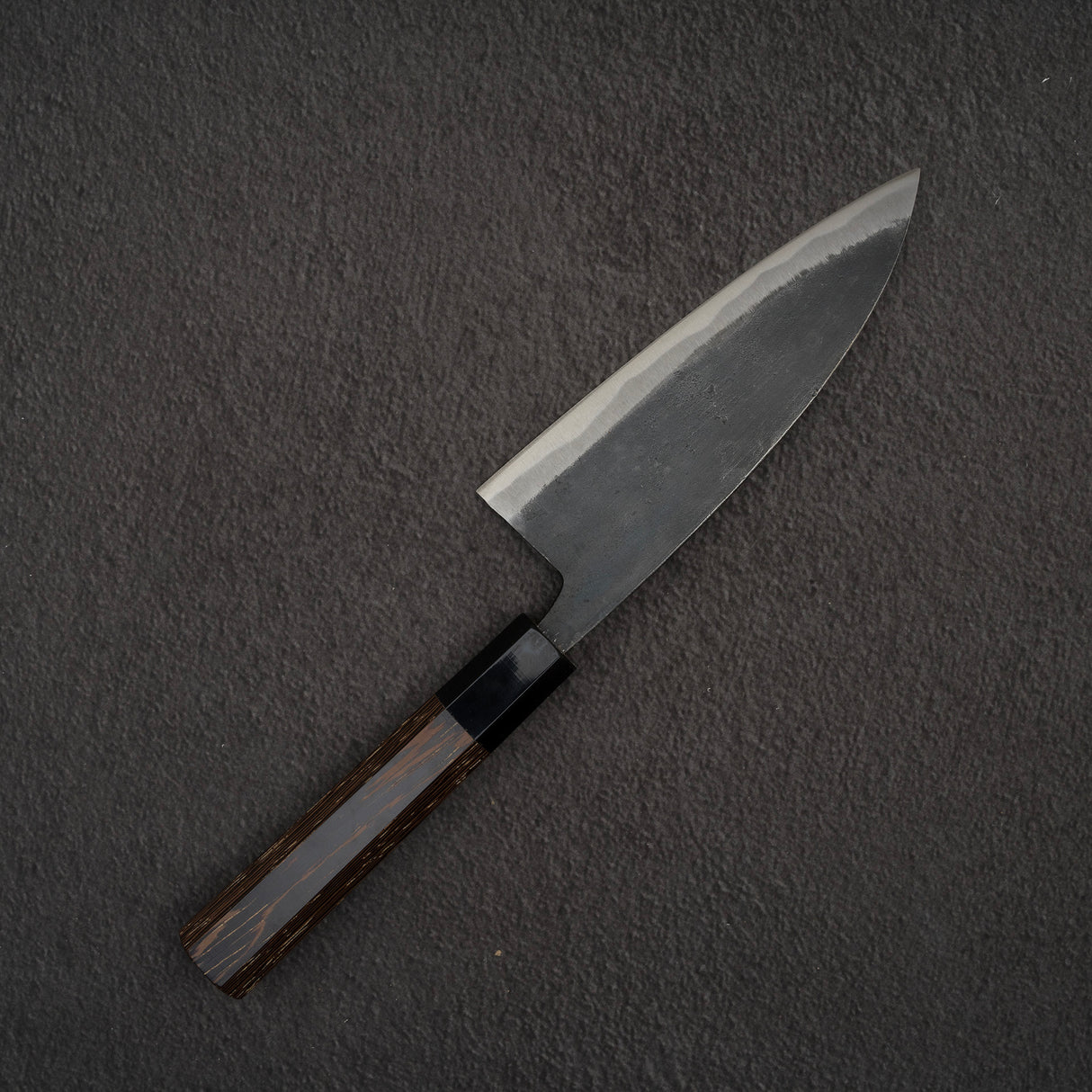 初心 黒風 青二鋼 黒打ち 出刃 150mm 両刃