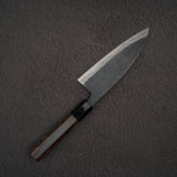 初心 黒風 青二鋼 黒打ち 出刃 150mm 両刃