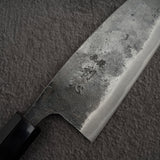 初心 黒風 青二鋼 黒打ち 両刃 出刃 165mm