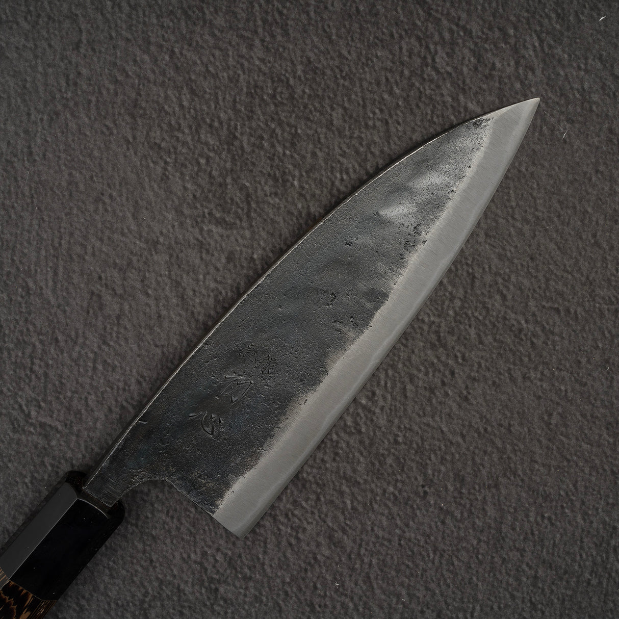 初心 黒風 青二鋼 黒打ち 両刃 出刃 165mm