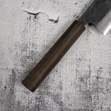 初心 x 本久一刃物 黒鷺 AS 三徳 165mm 黒打ち ブラックチャカテハンドル