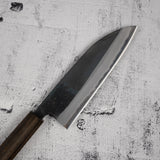 初心 x 本久一刃物 黒鷺 AS 三徳 165mm 黒打ち ブラックチャカテハンドル
