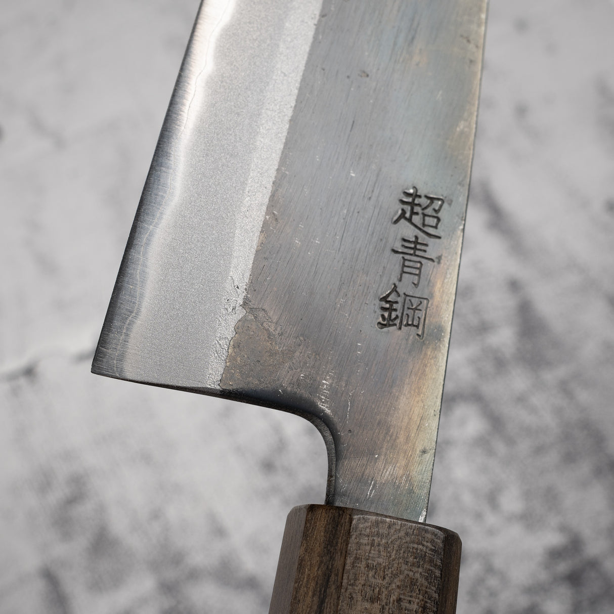 初心 x 本久一刃物 黒鷺 AS 三徳 165mm 黒打ち ブラックチャカテハンドル