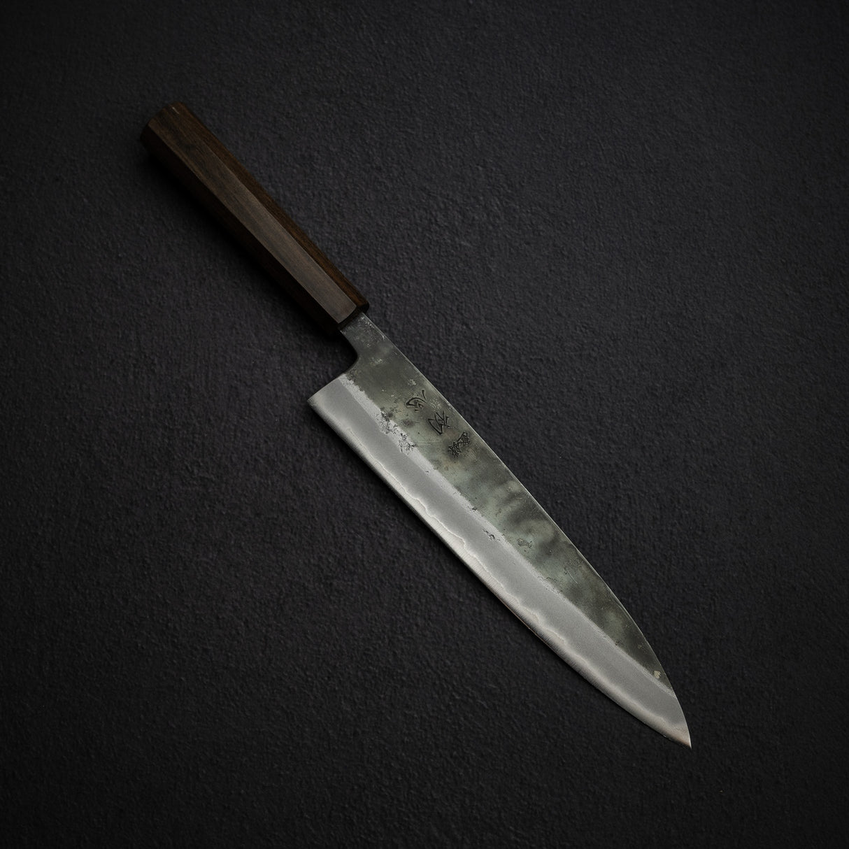 本久一刃物 青鷺 安来鋼 黒打ち 牛刀 240mm