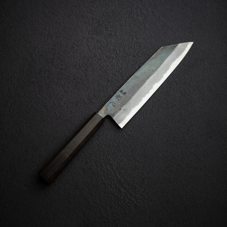 本久一刃物 青鷺 安来鋼 黒打ち 切付牛刀 210mm