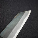 本久一刃物 青鷺 安来鋼 黒打ち 切付牛刀 210mm