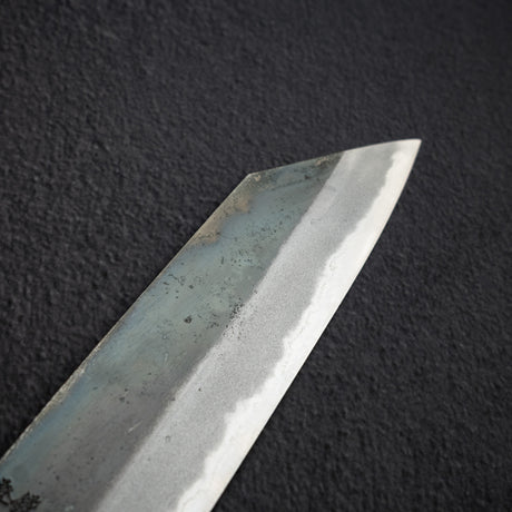 本久一刃物 青鷺 安来鋼 黒打ち 切付牛刀 210mm