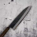初心 x 本久一刃物 黒鷺 AS 牛刀 210mm 黒打ち ブラックチャカテハンドル