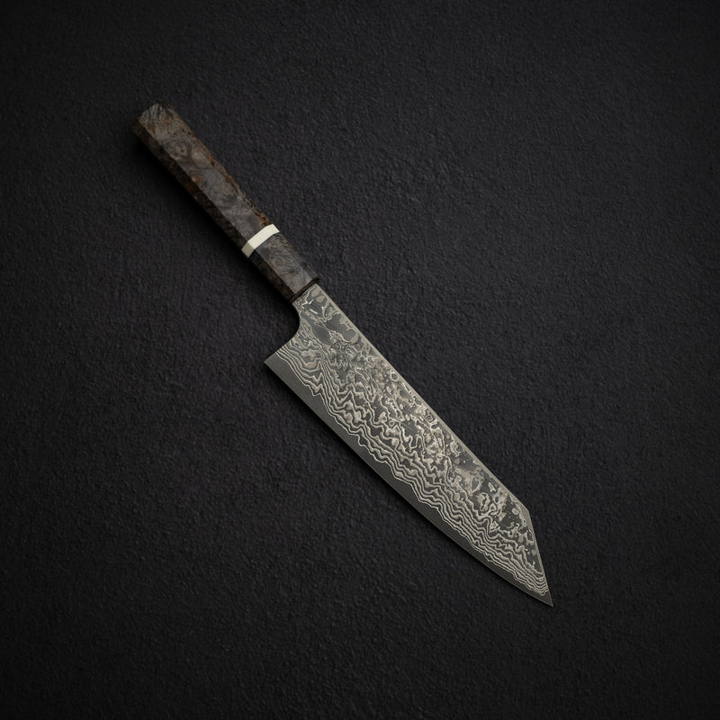 初心 x 二唐刃物鍛造所 SLD鋼 切付牛刀 210mm