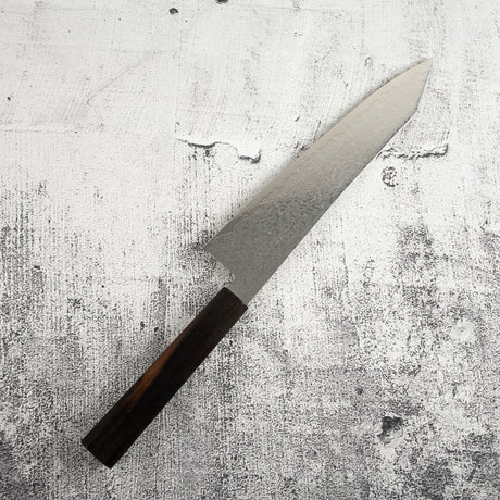 初心 流氷 スーパーゴールド2 ダマスカス 切付牛刀 210mm エボニーハンドル