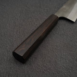 初心 x 吉金刃物 SKD合金工具鋼 梨地 切付牛刀 210mm エボニーハンドル