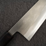 初心 x 吉金刃物 SKD合金工具鋼 梨地仕上げ ステンレスクラッド 三徳 170mm エボニーハンドル
