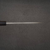 初心 x 吉金刃物 SKD合金工具鋼 梨地仕上げ ステンレスクラッド 三徳 170mm エボニーハンドル