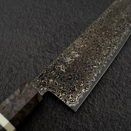 初心 細氷 SG2 黒染め ダマスカス 牛刀 240mm